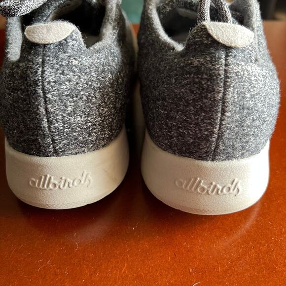 Allbirds Merino Wool Gray Runners Lace Up Women’s Sneakers 8 - Picture 4 of 12